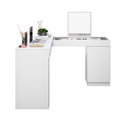 Ver imagem 5 de Escrivaninha Penteadeira Camarim de Canto com Espelho Star Branco Fosco Liso - Mabe Magazine