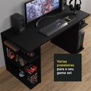 Ver imagem 7 de Mesa para Computador Gamer Escrivaninha 9409 Madesa - Preto