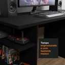 Ver imagem 6 de Mesa para Computador Gamer Escrivaninha 9409 Madesa - Preto