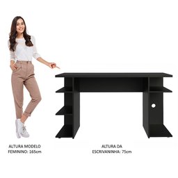 Mesa para Computador Gamer Escrivaninha 9409 Madesa - Preto - 8