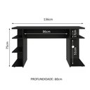 Ver imagem 4 de Mesa para Computador Gamer Escrivaninha 9409 Madesa - Preto