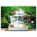 Ver imagem 1 de Papel de Parede Cachoeira Natureza Mata 3d 6m² Nch176