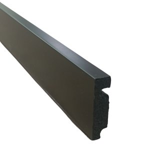 Rodapé 05cm Poliestireno Lev51 Preto Santa Luzia 2,4 Metros