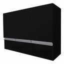 Ver imagem 1 de Armário Aéreo Multiuso 3 Portas com Nicho P/cozinha 100% Mdf Cor:preto