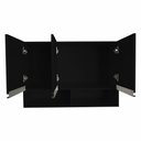 Ver imagem 4 de Armário Aéreo Multiuso 3 Portas com Nicho P/cozinha 100% Mdf Cor:preto