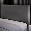 Ver mais imagens de Cabeceira Cama Box Casal Queen 160 Cm Linho Cinza Escuro
