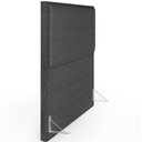 Ver imagem 2 de Cabeceira Cama Box Casal Queen 160 Cm Linho Cinza Escuro