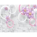 Ver imagem 2 de Papel de Parede Floral Flores Textura Sala 3d 3m² Xfl195