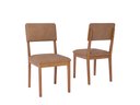 Ver imagem 1 de Kit 2 Cadeiras para Sala de Jantar Sabiá Marrom Cinamomo/Kaki