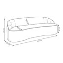 Ver imagem 4 de Sofá 4 Lugares para Sala de Estar Living 260cm Theo D06 Veludo Esmeralda - Mpozenato