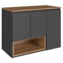 Ver imagem 2 de Gabinete de Banheiro 80cm para Cuba 3 Portas Taos Mel/grafite F10 - Mpozenato