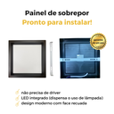 Ver imagem 3 de Kit 10 Painel Led Recuado Sobrepor 24w Plafon Quadrado - Preto - Branco Quente 3000k - 110v/220v