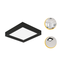 Ver imagem 2 de Kit 10 Painel Led Recuado Sobrepor 24w Plafon Quadrado - Preto - Branco Quente 3000k - 110v/220v