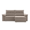 Ver imagem 2 de Sofá Nevasca 1,80m Retrátil Reclinável Suede Capuccino Xflex Sofás