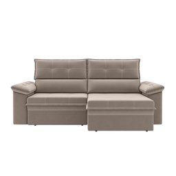 Sofá Nevasca 1,80m Retrátil Reclinável Suede Capuccino Xflex Sofás - 2