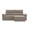 Sofá Nevasca 1,80m Retrátil Reclinável Suede Capuccino Xflex Sofás - 2