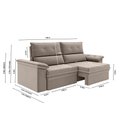 Ver imagem 6 de Sofá Nevasca 1,80m Retrátil Reclinável Suede Capuccino Xflex Sofás
