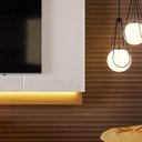 Ver imagem 4 de Painel Grande com Led 2.07 para Tv até 75 Polegadas Decoração Sala Quarto Marrocos - Tauari/off