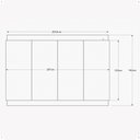 Ver imagem 6 de Painel Grande com Led 2.07 para Tv até 75 Polegadas Decoração Sala Quarto Marrocos - Tauari/off