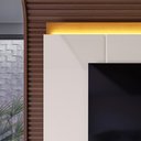 Ver imagem 3 de Painel Grande com Led 2.07 para Tv até 75 Polegadas Decoração Sala Quarto Marrocos - Tauari/off