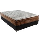 Ver imagem 1 de Cama Box Preto e Colchão Anjos Star Pillow In Molas Ensacadas Casal Anjos