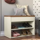 Ver imagem 2 de Sapateira Hall - Off White / Freijó