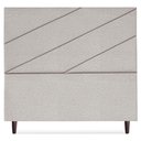 Ver imagem 5 de Cabeceira Queen 160 Cm com Frame Cristal Linho Cinza Artte