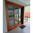 Ver imagem 2 de Porta Balcão de Madeira Modelo Luxo 2,15(a)x3,00(l) C/fechadura