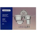 Ver imagem 2 de Jogo Panelas Tramontina Allegra Aço Inox Fundo Triplo 5pçs:aço Inox