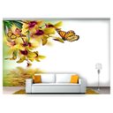 Ver imagem 1 de Papel De Parede Floral Flores Textura Sala 3D 3M² Xfl228
