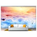Ver imagem 1 de Papel de Parede Céu Nuvens Sol Entardecer 3d Nsk75