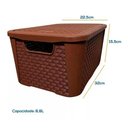 Ver imagem 5 de Caixa Organizador Rattan Café 8, 17, 42 Litros - Promoção