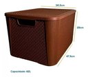 Ver imagem 6 de Caixa Organizador Rattan Café 8, 17, 42 Litros - Promoção