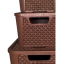 Ver mais imagens de Caixa Organizador Rattan Café 8, 17, 42 Litros - Promoção