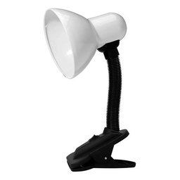 Luminária de Mesa Viking Tipo Clip 30w Branca Pregador Garra - 1