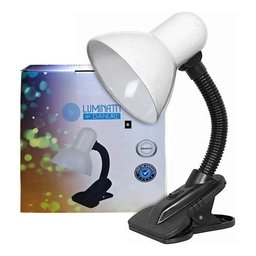 Luminária de Mesa Viking Tipo Clip 30w Branca Pregador Garra - 2