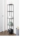 Ver imagem 2 de Estante Aço 5 Prateleiras Preta Aramada 180 Cm