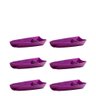 Conjunto de Barca Sushi 600ml 6 Peças Roxo em Polipropileno Linha Tropical Vem - 1