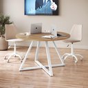 Ver imagem 6 de Mesa para Escritorio 110 Cm 25916 Nogal Sevilha Branco Artesano