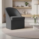 Ver imagem 2 de Kit 6 Poltronas Decorativa Malli Veludo - Pallazio Cor:Grafite
