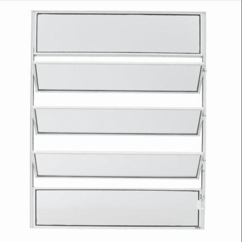 Vitrô Alumínio Branco Basculante 5V Classic - 100x40