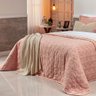 Cobre Leito Casal Queen Bouti Dupla Face Micro Percal 400 Fios 03 Peças - Rosê - 2