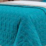 Cobre Leito King Bordado Bouti Dupla Face Percal 400 Fios 2,80m X 2,70m 03 Peças - Verde - 3