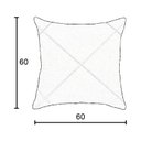 Ver imagem 4 de Kit 2 Capas para Almofada Drapeada em Veludo Quadrada 60x60 Rose