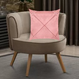Kit 2 Capas para Almofada Drapeada em Veludo Quadrada 60x60 Várias Cores Cor:rose - 2