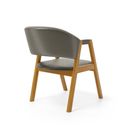 Ver imagem 5 de Cadeira Leticia Madeira Maciça Estofada para Mesa de Jantar Veludo Chumbo 109