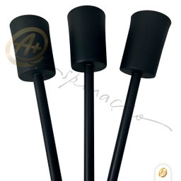Lustre Sputnik Hashteg 6xe27 Moderno para Sala de Jantar Preto - 9