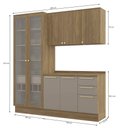 Ver imagem 3 de Armário de Cozinha Modulada Completa Reta 4 Peças 2,00m 227 Botanic Kappesberg
