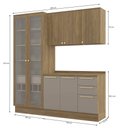 Ver imagem 3 de Armário de Cozinha Modulada Completa Reta 4 Peças 2,00m Botanic Kappesberg
