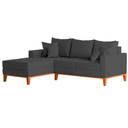 Ver imagem 3 de Sofá 3 Lugares Beny com Chaise Esquerdo Linho Grafite